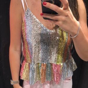 Sequin top , never worn